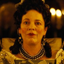 La favorita: un momento del film con Olivia Colman