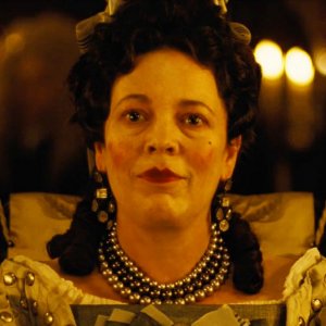 La favorita: un momento del film con Olivia Colman