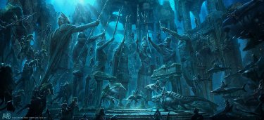 Aquaman: un concept art del film