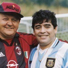 Massimo Boldi con Maradona ai tempi di Tifosi (1999)