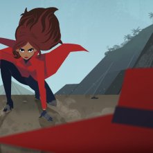 Carmen Sandiego: una scena d'azione della serie animata