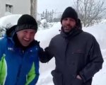 Checco Zalone bloccato nella neve a Roccaraso: “È peggio del Polo Nord!”