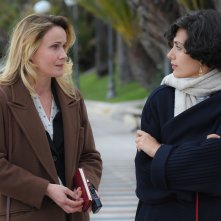 Io sono Mia: Lucia Mascino e Serena Rossi in una scena del film