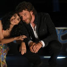 Io sono Mia: Serena Rossi e Maurizio Lastrico in una scena del film