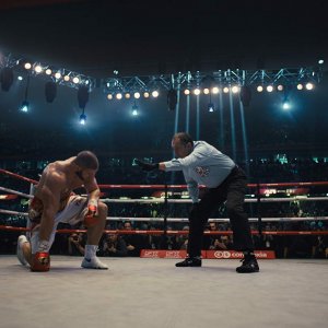 Creed II:  Ivo Nandi, Francesco Scorsone, Jeffrey Mowery, Florian Munteanu in una scena