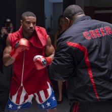 Creed II: Michael B. Jordan, John Martineau in una scena