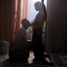 Creed II: Michael B. Jordan con Tessa Thompson in una scena