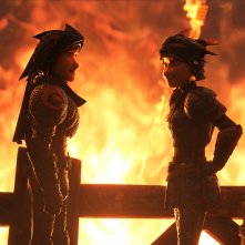 Dragon Trainer - Il Mondo Nascosto: una scena d'azione del film