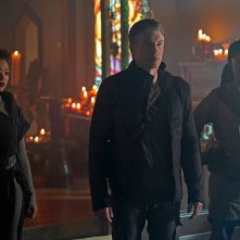 Star Trek Discovery: Anson Mount, Sonequa Martin-Green, Oyin Oladejo nell'episodio New Eden