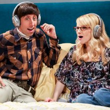 The Big Bang Theory:  Simon Helberg, Melissa Rauch in una scena della dodicesima stagione