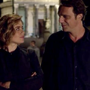 Non Mentire: Alessandro Preziosi e Greta Scarano in una scena della serie