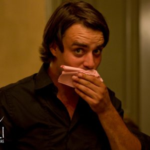 Giovanni Morassutti durante un backstage