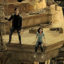 Alita - Angelo della battaglia: Rosa Salazar Keean Johnson in una scena