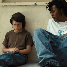Mid90s: Sunny Suljic in una scena