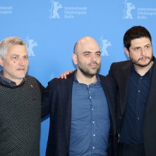 Berlino 2019: Roberto Saviano e Claudio Genovesi al photocall de La paranza dei bambini