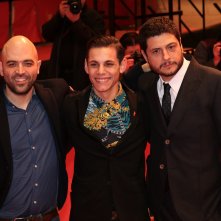 Berlino 2019: Roberto Saviano, Claudio Giovannesi, Francesco Di Napoli sul red carpet de La paranza dei bambini