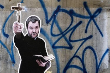 Matteo Salvini Esorcista Murales