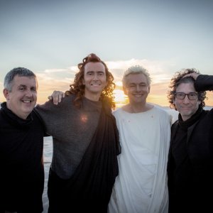Good Omens: Michael Sheen, David Tennant, Neil Gaiman e Douglas Mackinnon