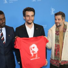 Berlino 2019: Wagner Moura, Bruno Gagliasso, Seu Jorge al photocall di Marighella