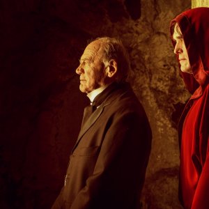 La casa di Jack: Matt Dillon e Bruno Ganz in una scena