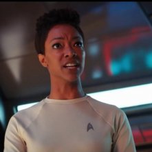 Stark Trek Discovery: Sonequa Martin in una scena nell'episodio The Sounds of Thunder
