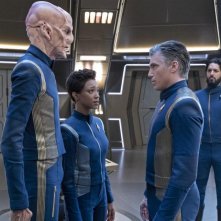 Stark Trek Discovery: Doug Jones, Anson Mount, Sonequa Martin-Green nell'episodio The Sounds of Thunder