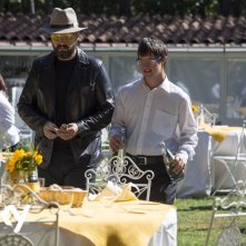 Masterchef Italia 8: Joe Bastianich con uno dei ragazzi dawn che hanno partecipato all'edizione