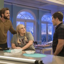 Non è romantico?: Rebel Wilson, Liam Hemsworth e Adam Devine in una scena