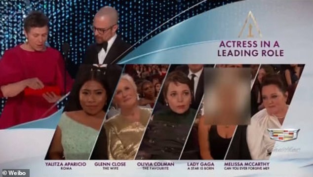 Oscar Lady Gaga Censura
