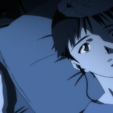 Neon Genesis Evangelion: Shinji in una scena