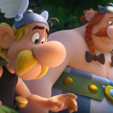 Asterix e il segreto della pozione magica: Asterix e Obelix in una scena