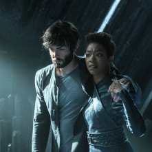 Star Trek: Discovery, Sonequa Martin-Green e  Ethan Peck in una scena dell'episodio If Memory Serves