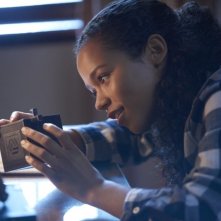 Escape Room: Taylor Russell in una scena del film