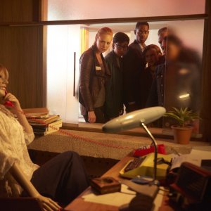 Escape Room: i protagonisti in una scena del film