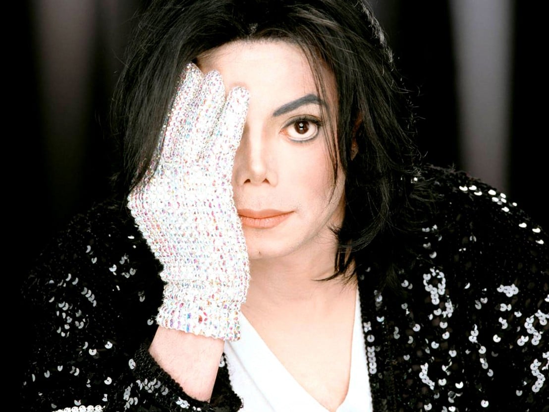 Primo piano di Michael Jackson