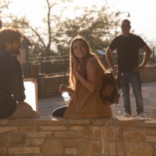 La mia seconda volta: Simone Riccioni e Aurora Ruffino in un momento sul set