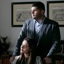 Gomorra: Ivana Lotito insieme a Salvatore Esposito durante una scena, quarta stagione