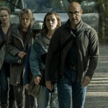 The Silence: Kiernan Shipka e Stanley Tucci in una scena