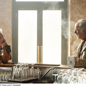 L'uomo del labirinto: la prima foto del film con Dustin Hoffman e Toni Servillo