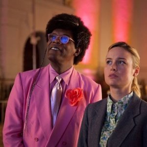 Unicorn Store: Samuel L. Jackson, Brie Larson in una scena