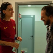 Il Campione: Andrea Carpenzano e Stefano Accorsi in una scena