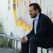 Il Campione: Stefano Accorsi durante un momento del film