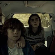 The Silence: Kiernan Shipka durante una scena del film horror