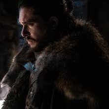 Il trono di spade: Kit Harington in una scena della ottava stagione