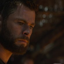 Avengers: Endgame, un primo piano di Chris Hemsworth