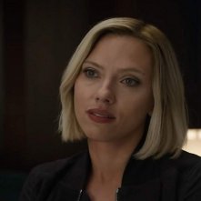Avengers: Endgame, un primo piano di Scarlett Johansson