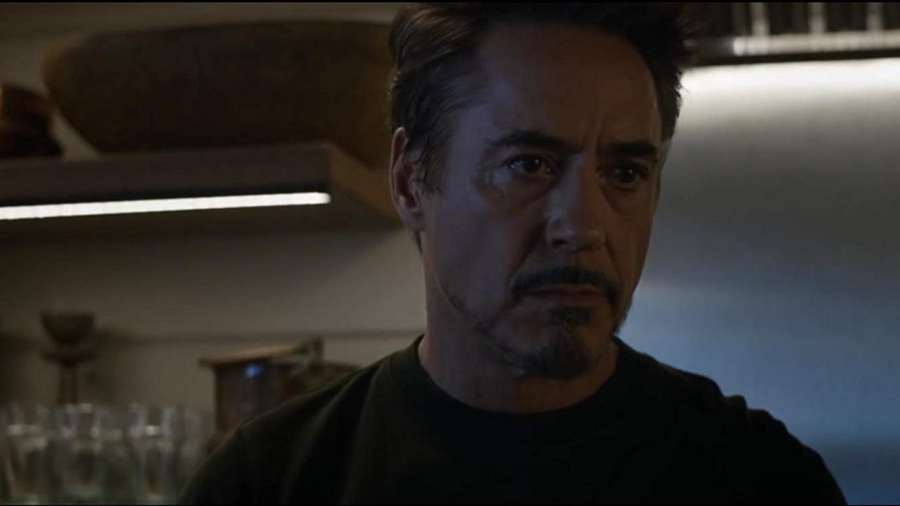 Robert Downey Jr. in una scena di Avengers: Endgame