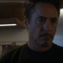Avengers: Endgame, un primo piano di Robert Downey Jr.