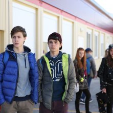 L'Aquila - Grandi speranze: i ragazzi in una foto sul set