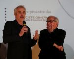 Alfonso Cuarón a sorpresa sul palco del Lucca Film Festival per l'omaggio a Paolo Taviani!